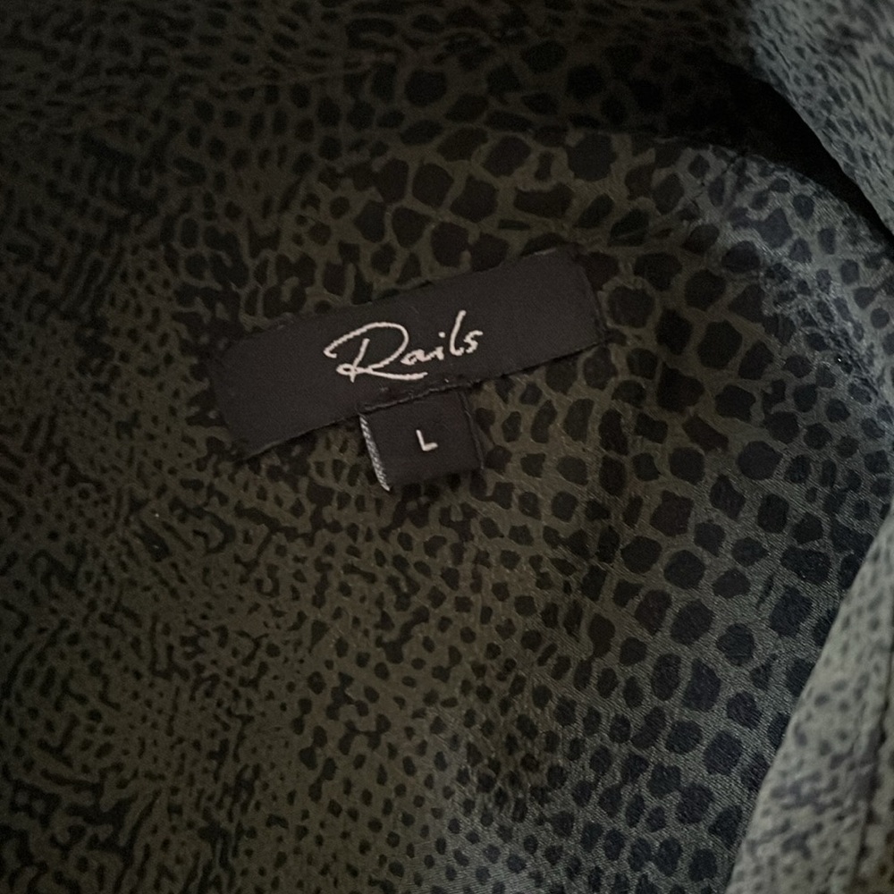 Rails Kate Green Python Button Down - image 3